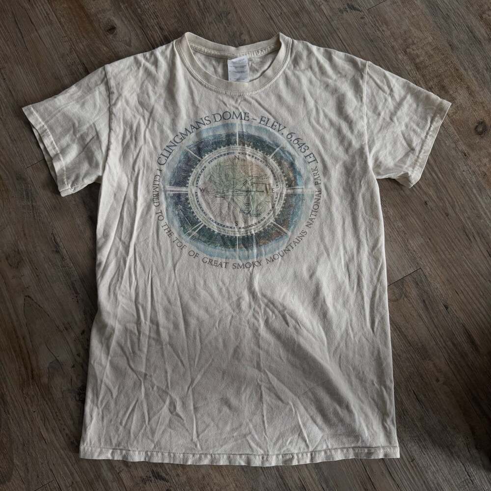 Gildan Clingmans Dome Great Smoky Mountains National Park Graphic T-Shirt Size S